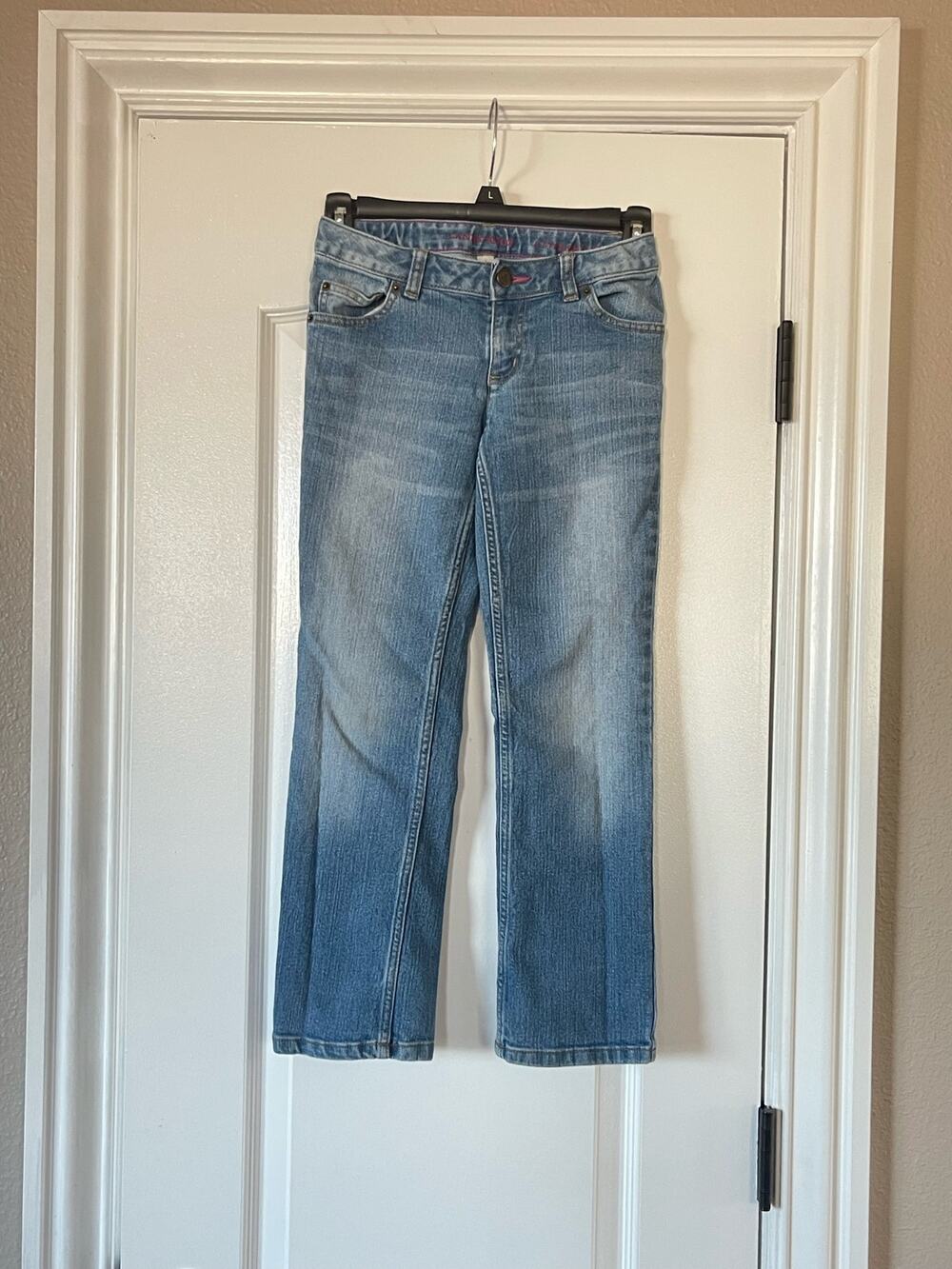 Girls Lands End Denim Jeans Size 8 Straight Leg